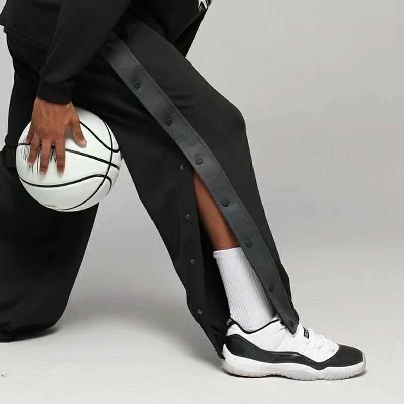 Buttons Pants Running Sports Men's Trousers Male Casual Jogger Sweatpants Outdoor Loose Hiphop Streetwears D260916