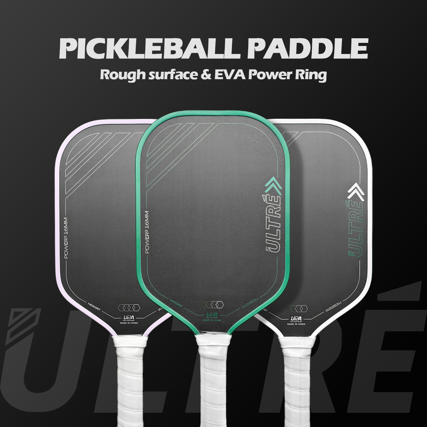 Six24 Ultr Power 2 HexGrit Same Style Pickleball Paddle 16mm Thermoformed T700 Carbon Fiber Full Foam Core USAPA Approved J260916