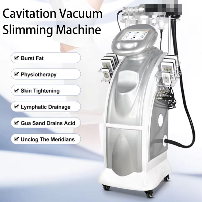 9 In 1 Cavitation Vacuum 80K Fat Reduction Leaser Slimming Device Cellulite Reduction Body Contouring Roller Lymphatic Drainage Machine