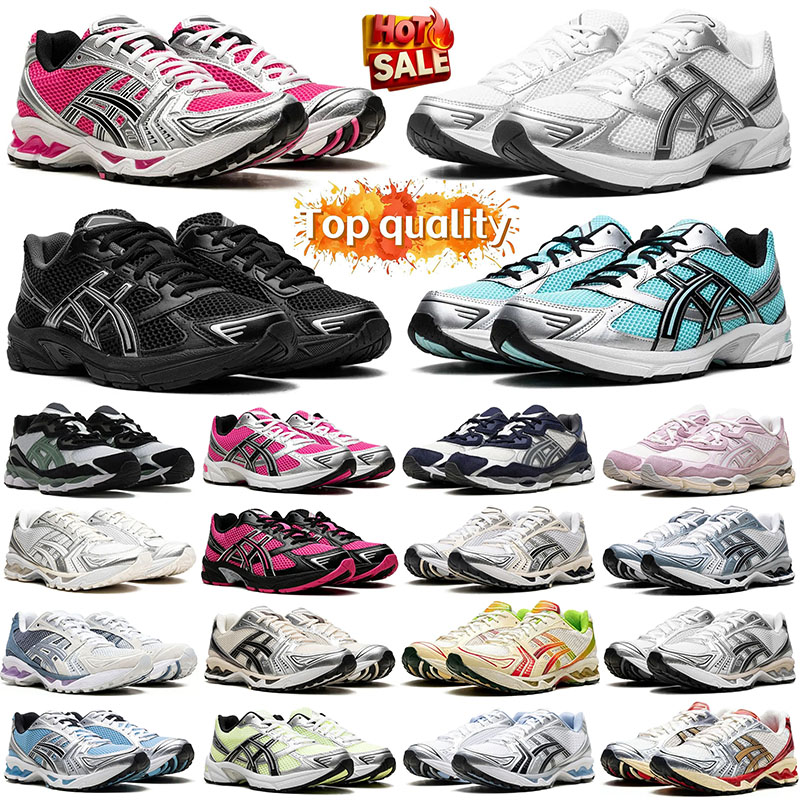 OG with box designer running shoes gel nyc 1130 k14 Metallic Silver Gold Chrome Toe Pink Foam Blue Tint men women jogging walking Platform sneakers