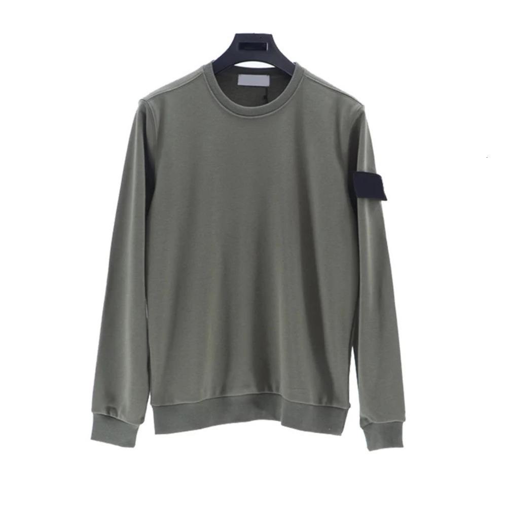 Stone Men's Hoodies Sweatshirts Fashion Round Neck Solid Color Stone For Women Men Sweatshirt Spring Autumn Cotton Loose Sleeve Label Pullovers
