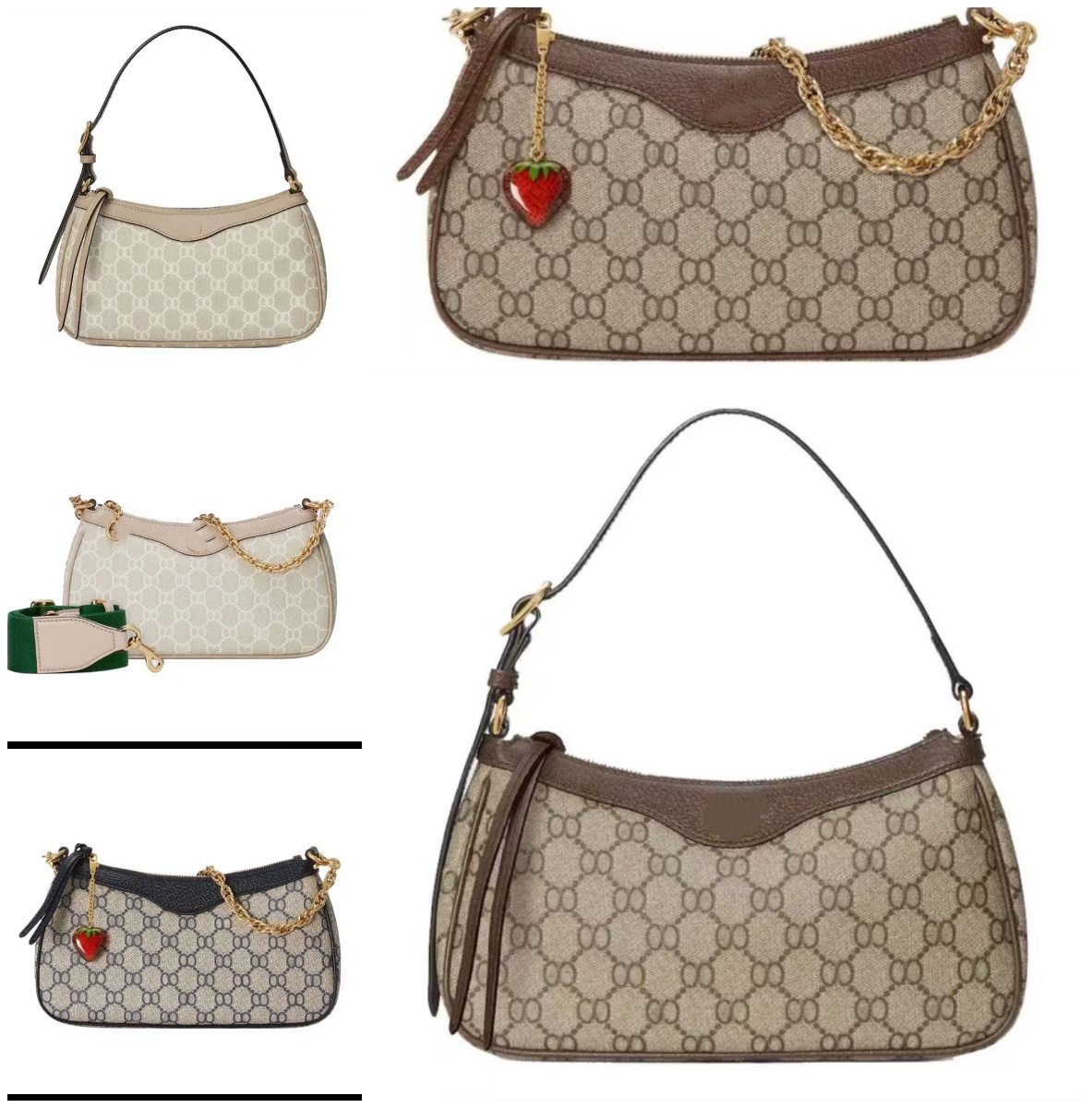 Designer bag shoulder bag 1955 luxury high quality woman wallet brown fashion classic handbag womens ophida crossbody hobo underarm purse flap half