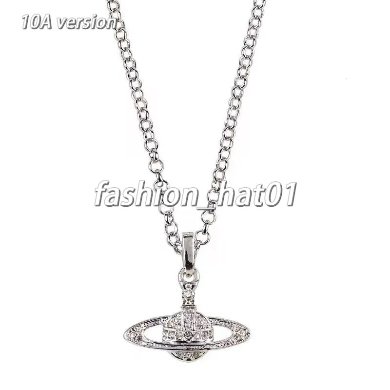 2026 AAA hot sales designer planet pendant Viviane necklace for women stainless steel Vivienes accessories jewelry gift 9e0