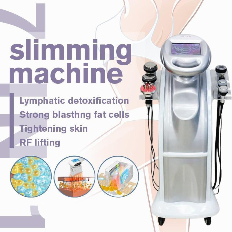 2021 8 in 1 Ultrasonic 80K Cavitation Slimming Face And Body Shaping Vacuum Liposuction DDS Roller Massage Lifting Instrument