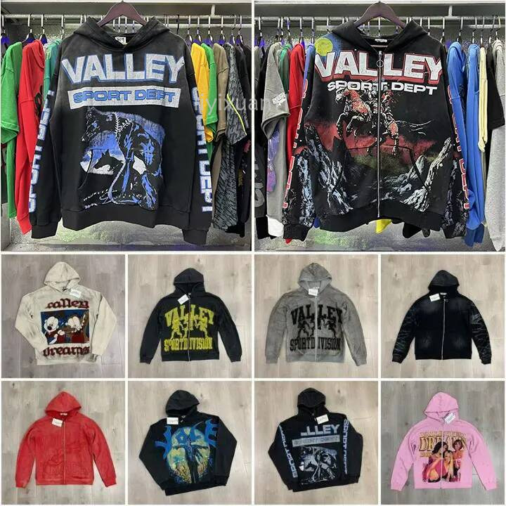 T shirt vally dreams hoodie Designer Sports T shirt Men Women Vintage Washed Printed Vallys Short Sleeve Tees for Men Trendy patterns Hip Hop Style