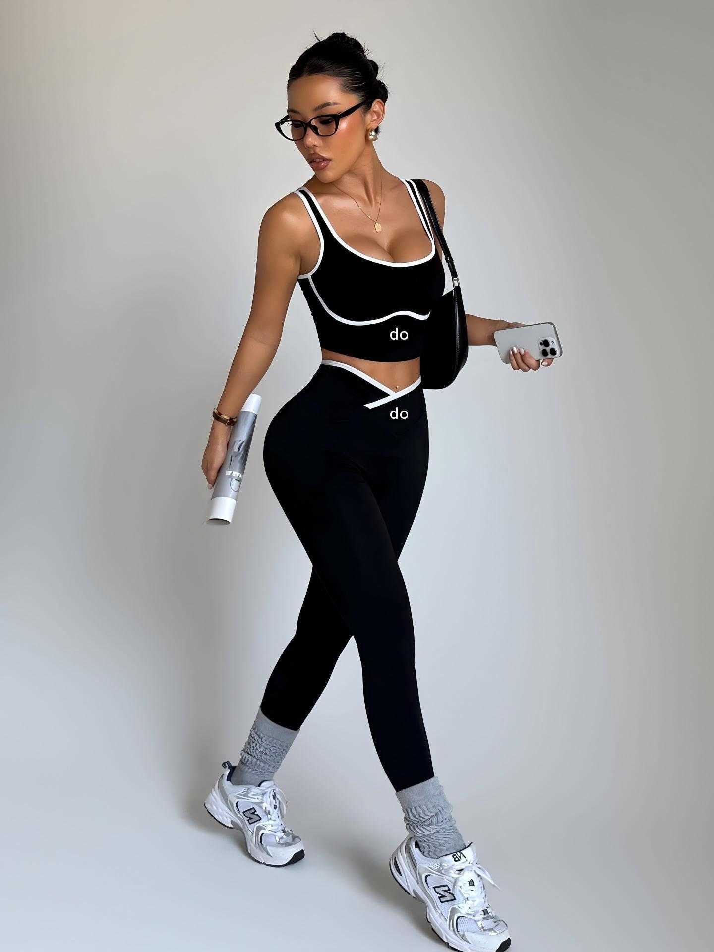 New 2026 Model Sporty Bra Set Pants High-Waisted Tummy-Bringing Pants Shaping Sports Underwear S260916UY7Z