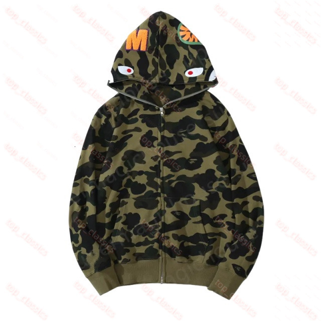 Bathe Ape Brand Zip Hoodie Mens Luxury Heavyweight Cotton Sweatshirt Harajuku Streetwear Outerwear Casual Baphoodie Pullover Jacket Fleece Coat 0e1