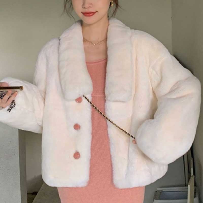 Manteau ouvert court à revers élégant pour femmes, manches longues, silhouette surdimensionnée, détail de boutons, vêtement extérieur polyvalent