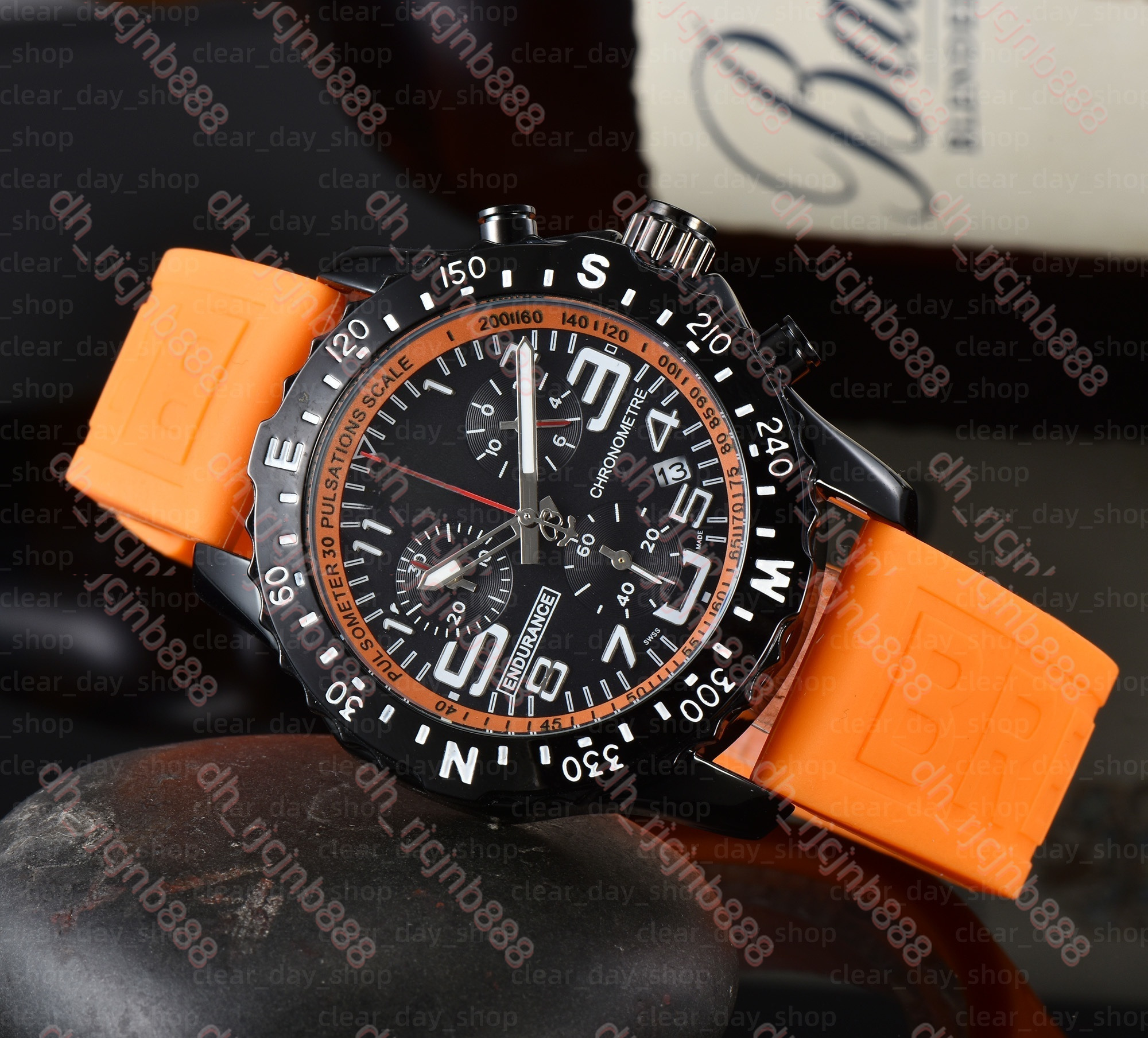 AAA Mens Br Watch Designer Luxury Watch Breillywatch Pilot Chronograph High Quality Automatic/Quartz Movement Stainless Steel Dial Watch Men Women G