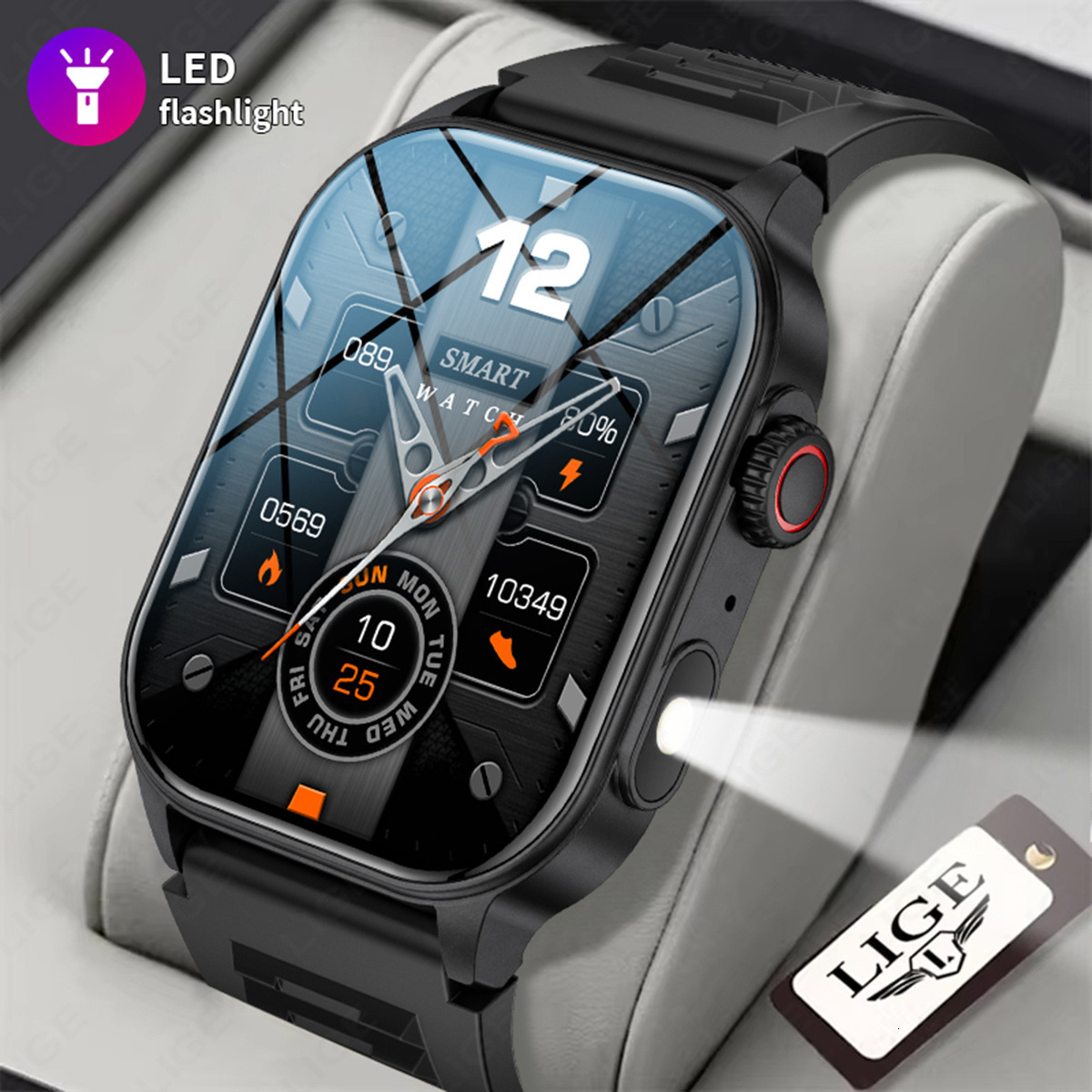 luxury watch New KM02 Bluetooth Calling Smart 2.02 HD Screen Message Reminder Heart Rate Blood Oxygen Smart Bracelet mens watches high quality desig