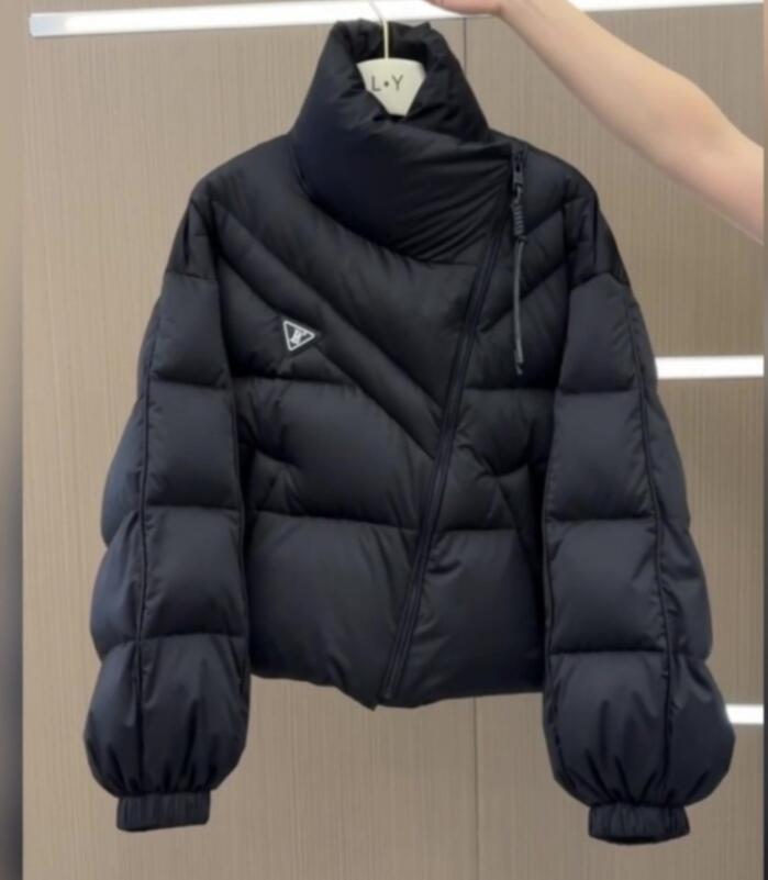 Women's Winter Jackets Thick Stand Collar Coat New Korean Version Personalized Designer Fashion Irregular Cotton Jacket Design Sense Loose Shor