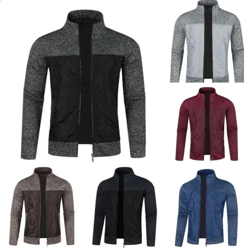 Autumn Winter Men's Cardigan Sweaters Man Slim Fit Knitwear Zip-Up Coats Jackets Knit Cardigan Casual Golf Wear Male Clothing 260916