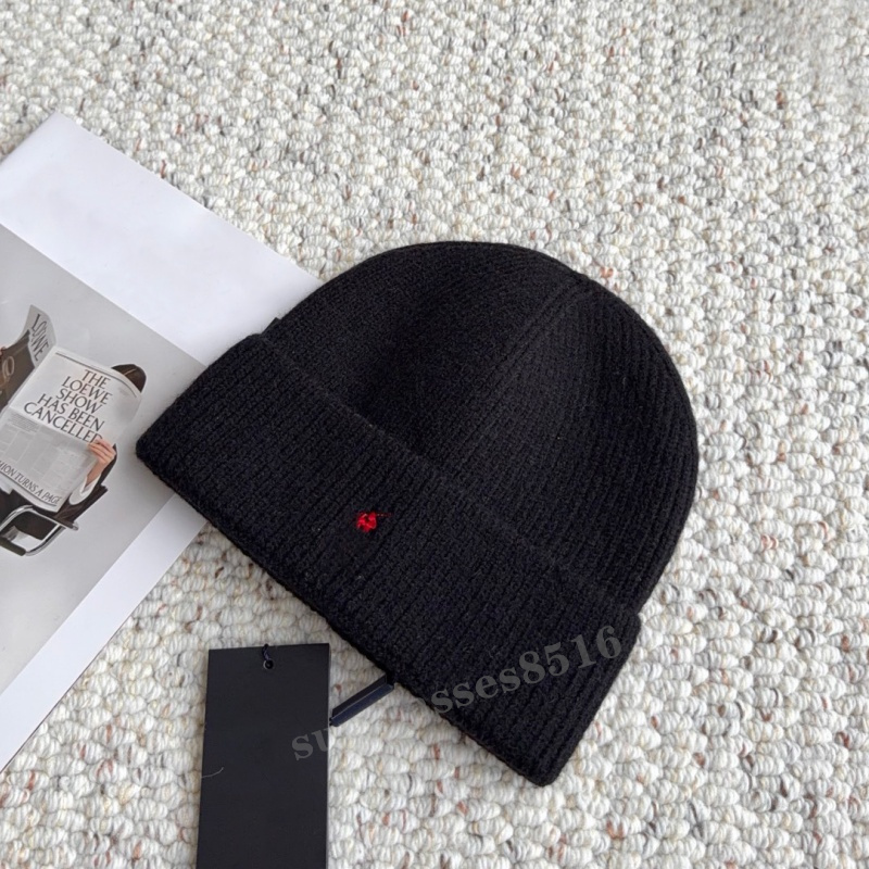 Polo beanie for men womens classic bonnet premium winter golf leisure sports hat With Embroidery fashion style designer beanie