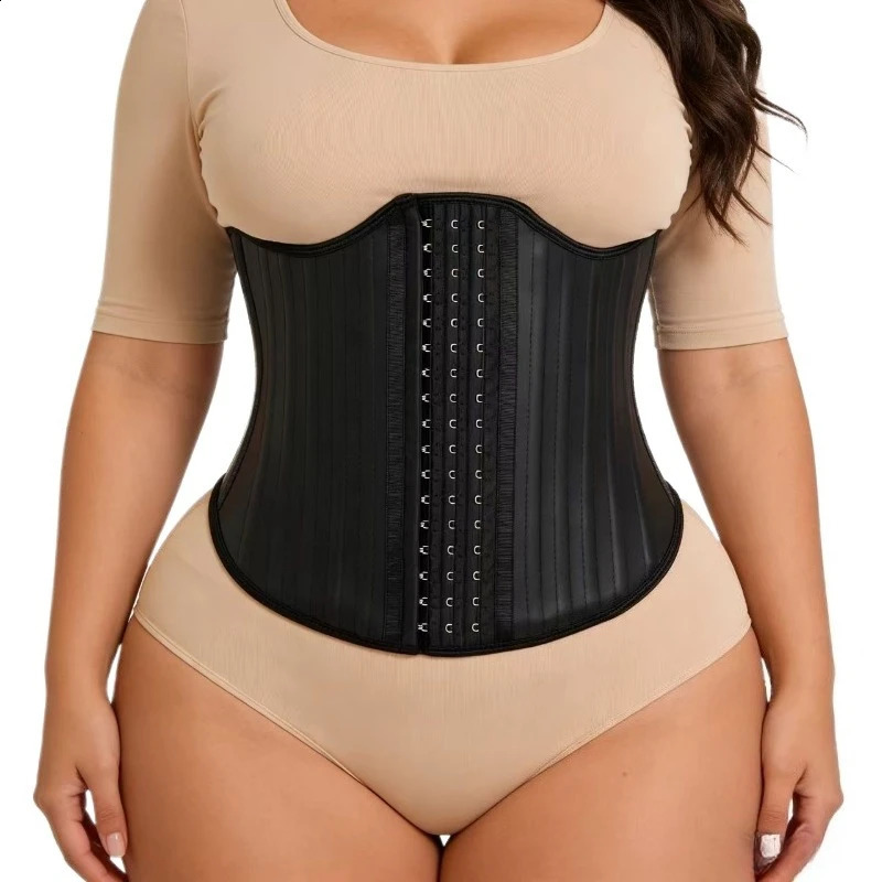 Fajas Latex Waist Trainer 25 Steel Bones Cinta Modeladora Feminina Reductora Body Shaper Women Tummy Control Corset260915