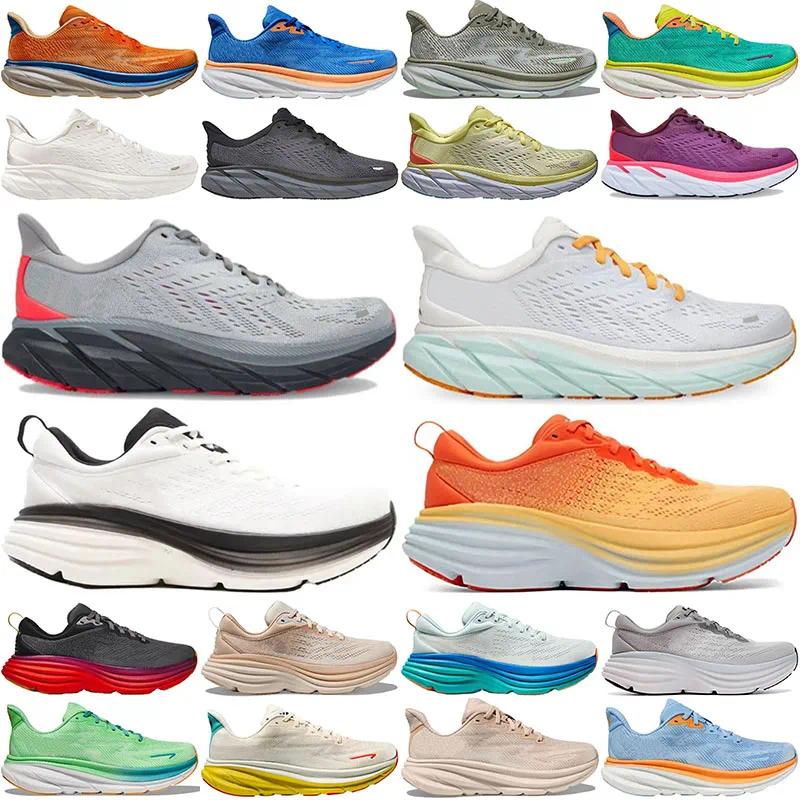Designer Bondi 8 Running Shoes Clifton 9 Runner Carbon x2 Triple Black White Light Blue Outdoor Sports Trainers Lifestyle Shock Absorption size 36-4