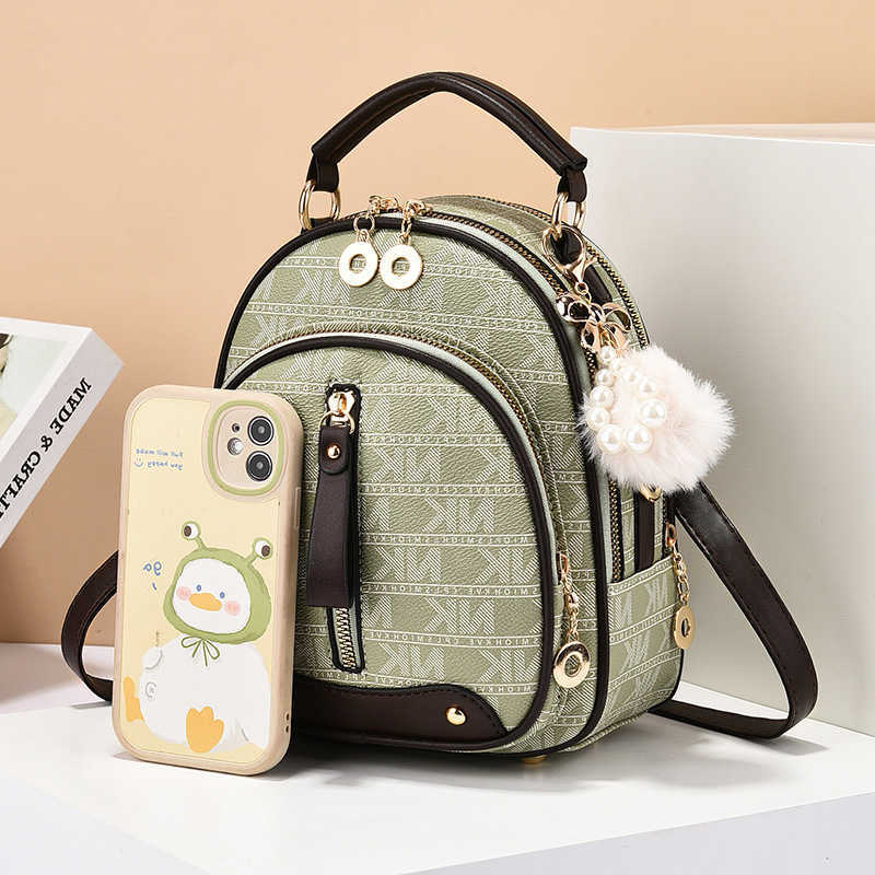 New Women Fashionable Backpack Soft Leather Letter Single Shoulder Crossbody Bag Urban Simple Handbag Classic Versatile HandbagT260917