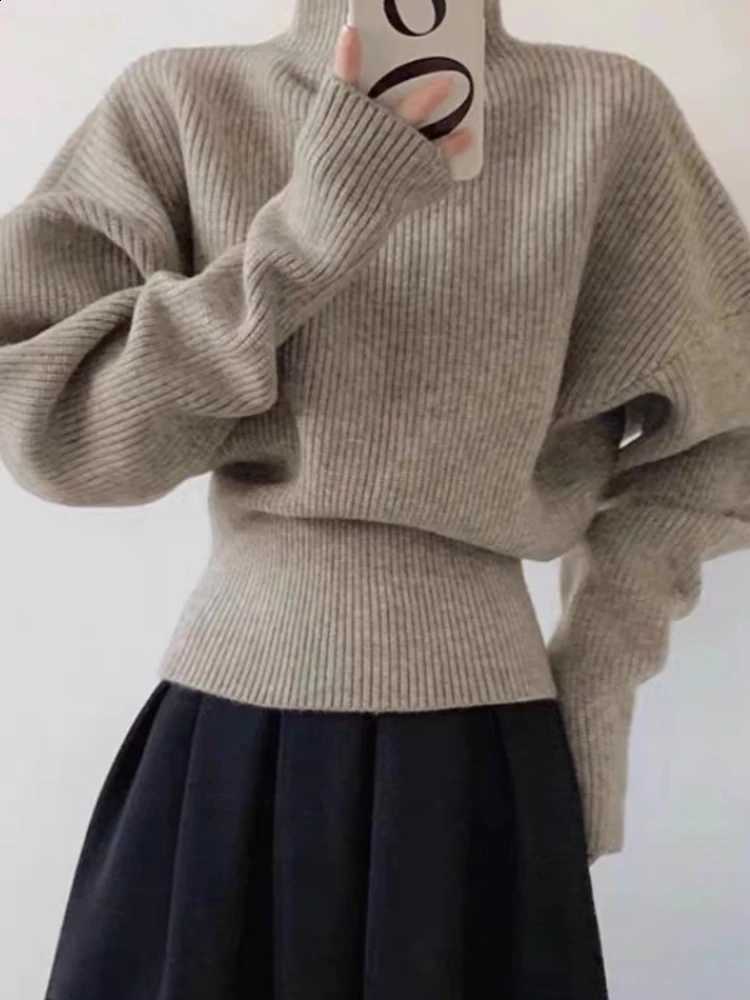 Autumn Winter Women's 2026 Sweater Loose Casual Versatile Long Sleeve Knit Pullover Soft Comfortable Sweater WaistCinching Tops J260916