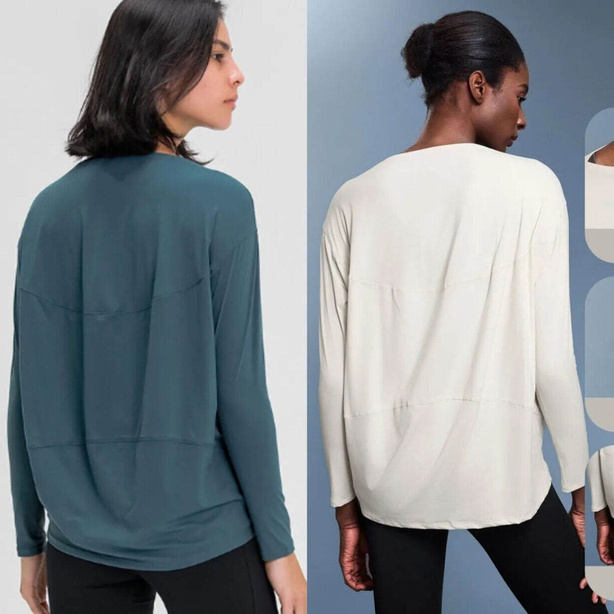 Stretchy Yoga Wear New Women Shirts Casual Soft Breathable Joker Loose Quick * * Drying * Long Sleeved Shirt Breathable Fashion Top Fitness Clothes