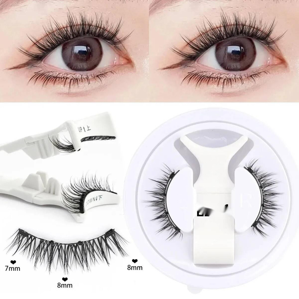 Luxury Reusable Kit With Tweezers Natural Look Faux maquillaje Mink Lashes Easy Apply Magnetic Eyelashes For Eye Makeup Free Shipping 002