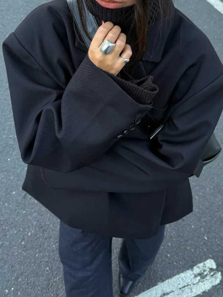 Coat Casual Solid Lapel Blazer Women Fashion Full Sleeve Single Button Pocket Jackets 2026 Springe Lady Commute Office Outerwear D2609091