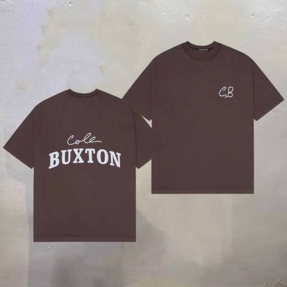 Cole Buxon Shirt Brand Designer Mens Gothic CB Letter Slogan Graphic Tee Summer Fashion Buxtonjumper Oversized Loose Men Women Short Sleeve Cole Bux