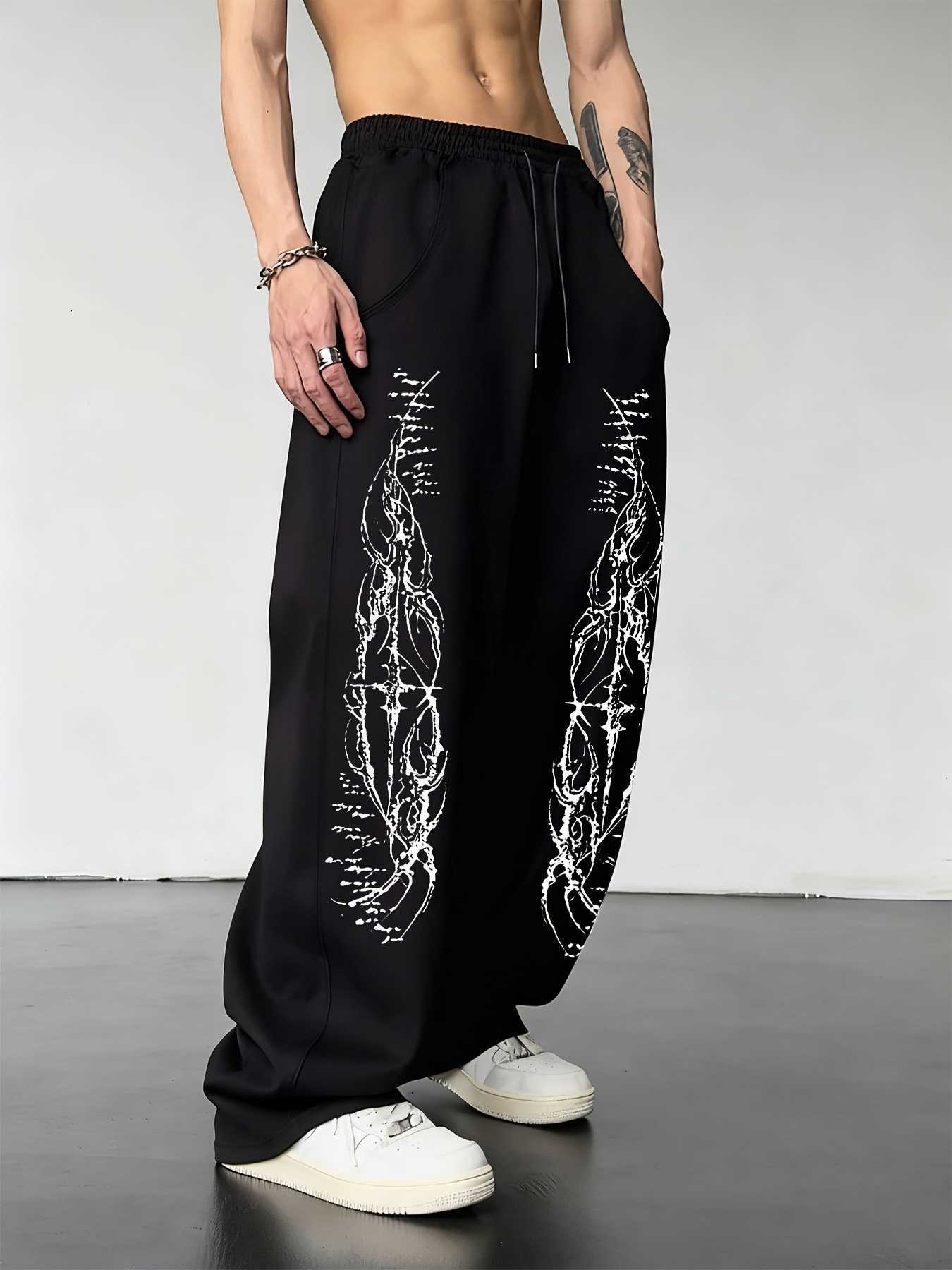 Summer Abstract 3D Flame Pattern Male Female Jogger Quick Drying Elastic Waist Loose Pants Boys Y2K Street WearT260917
