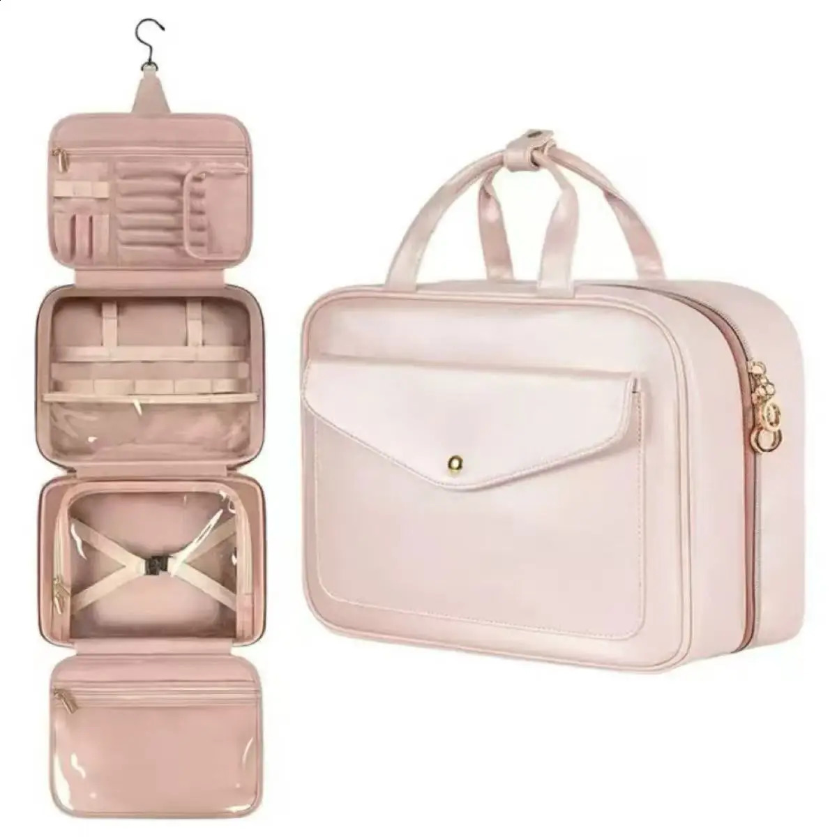 Travel Organizer Hanging Toiletry Bag Men Bathroom Large Portable Storage Box Waterproof Women Toiletry Cosmetic Makeup Case 260916