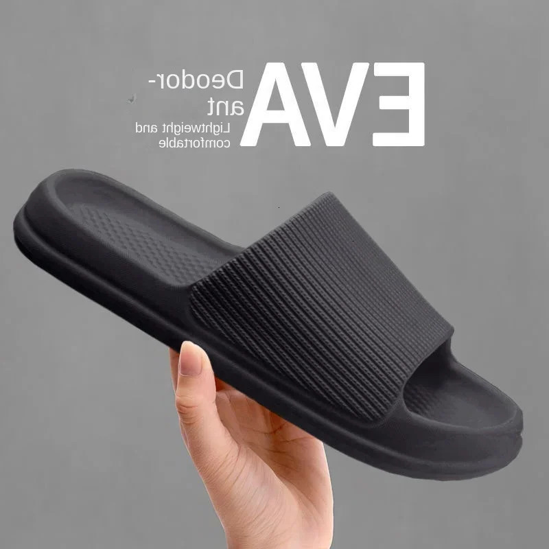 Men Shoes Fashion Mens Womens Sandals Anti Slip Wear Resistant EVA Thick Sole Comfortable Home Slippers Bathroom Bath Flip accessories Flops Footwea