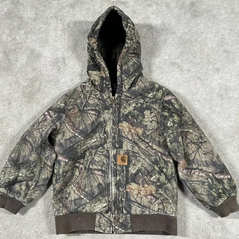 2025 Cross-Border Leaf Print Zipper Hooded Cardigan Sweatshirt Cool Casual Loose New Style Jacket In Stock e8