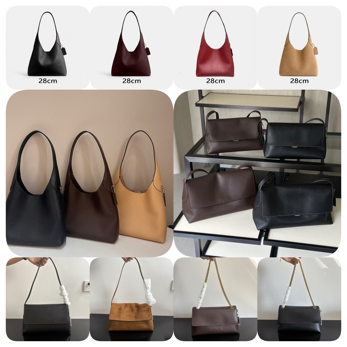Designer bag chelseabag Shoulder Bag 30 36 luxury tote bag with chain for women black underarm bag purses leather winter tote bags brooklyn28 bag la