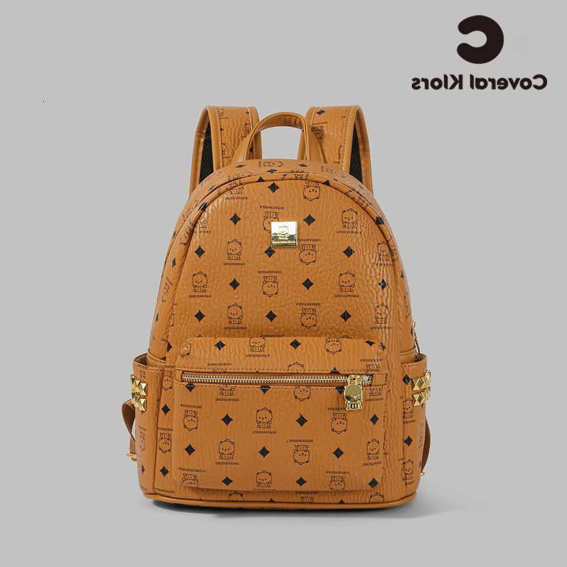 Trend Baby Fashion Bear Backpack Double Shoulder Bag 2026 New Design Rivet Large Capacity Versatile Lightweight Small BackpackT260917