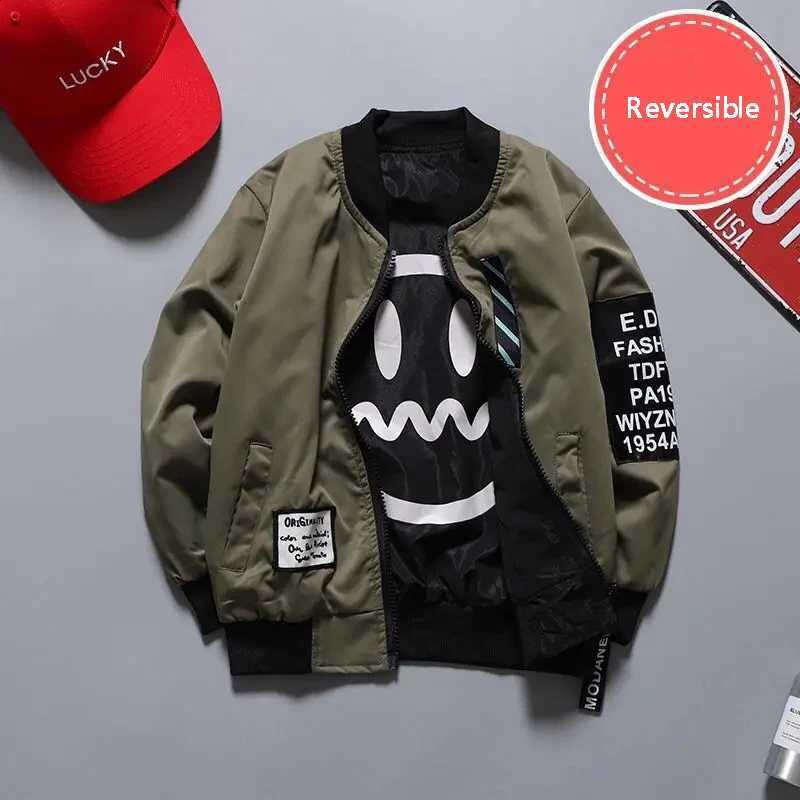 Jacket Boys Double-sided Spring New Big Children's Clothing Baby Coat Autumn 3-14 Years Old Tide Boy Christmas Birthday GiftT260916