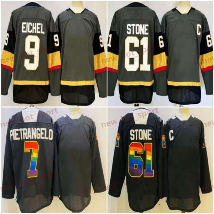 Mens 2025 New Hockey Jerseys Jack Eichel Mark Stone Black Shirts Stitched