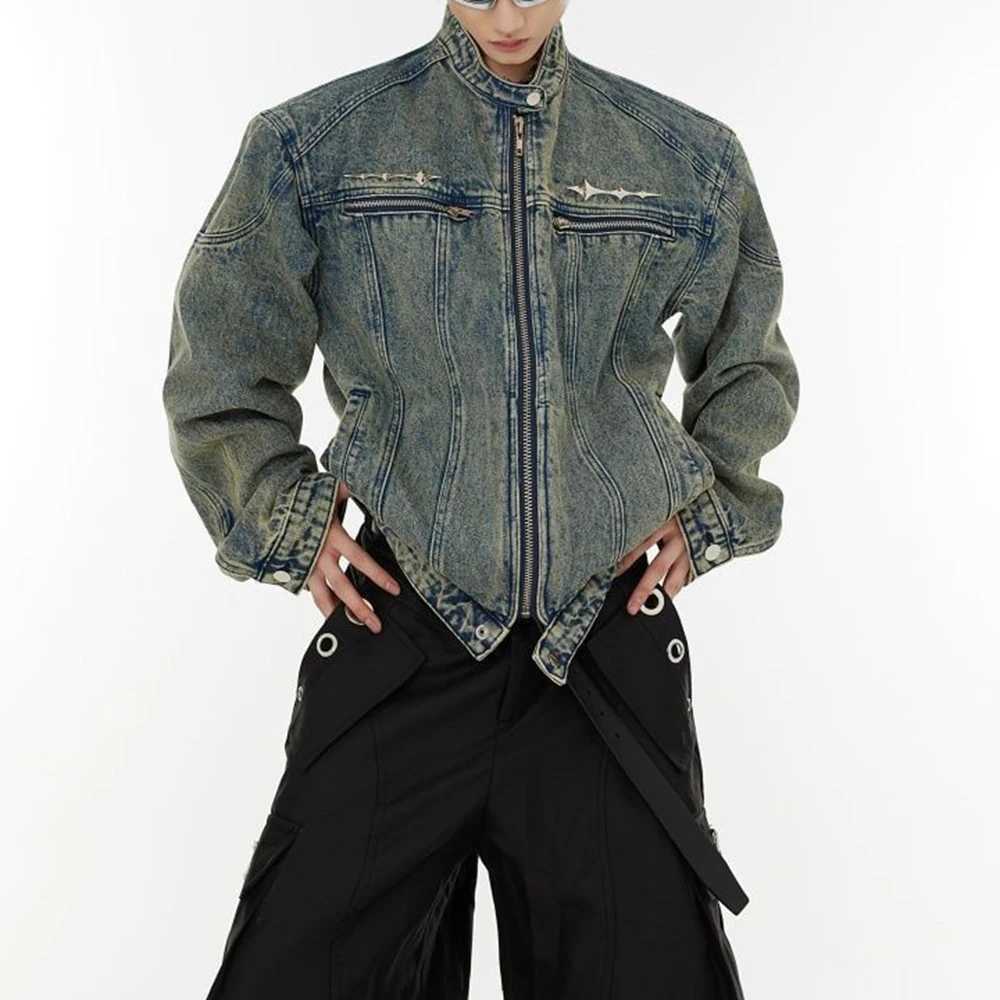 2025 Winter New Men's Long-Slve Denim Jacket American Retro Fashion Trendy Strt Hip Hop Casual Loose Niche Men's Tops S2609170IB1