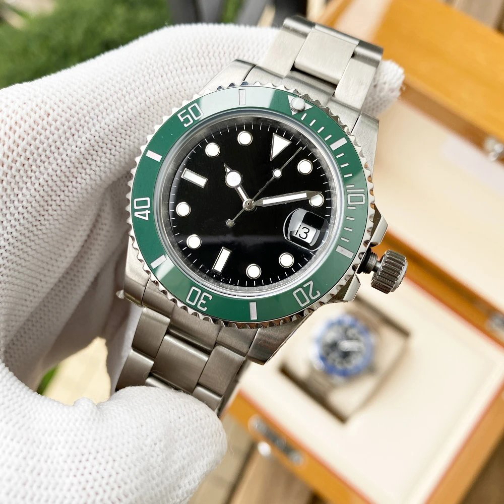 40mm Black Dial New Hulk Watch High Quality Automatic Mechanical Movement Waterproof King Watch