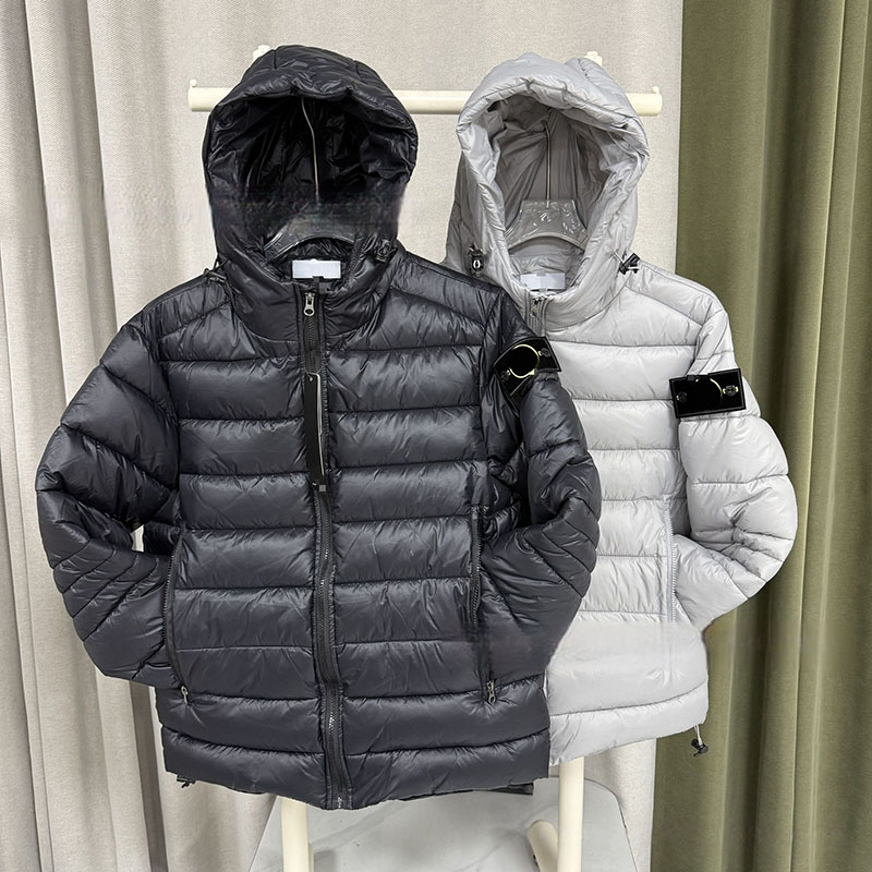 Designer ST Jacket Puffer Jackets Filled by Down Cotton Thickened Nylon Waterproof Windproof Embroidered Jacket Baseball Coat Spring Autumn Winter