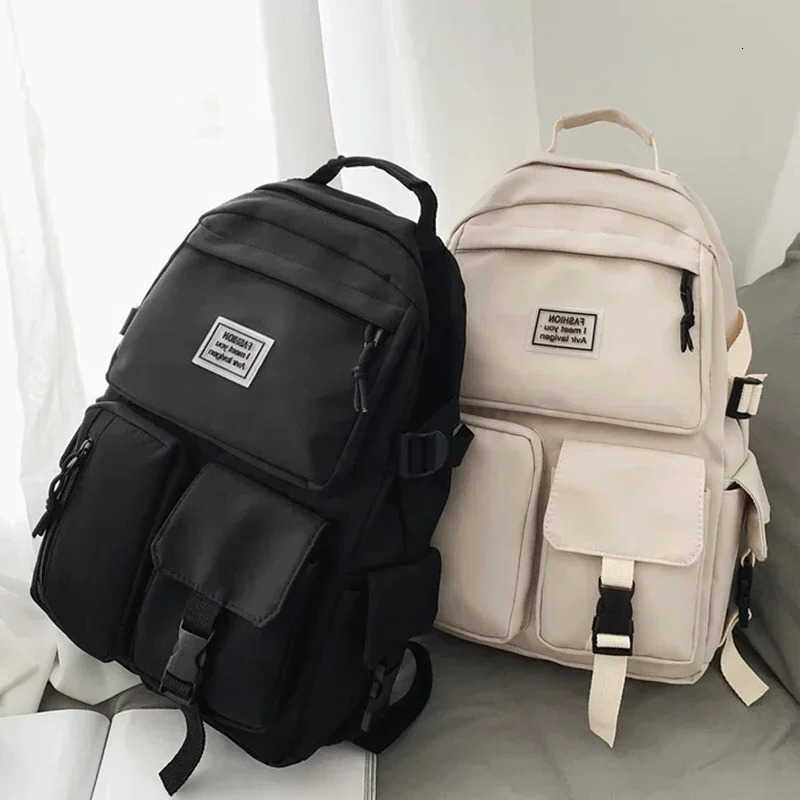 Women's Men's and Universal Nylon Backpack Large Capacity Casual Schoolbag Fashion Computer Backpack Daily CommutingT260917