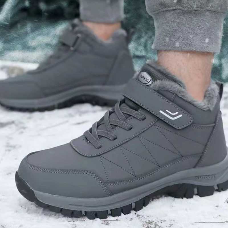 Autumn Winter fa1 New Collection with Velvet Warm Soft Bottom Elderly Boots Anti Slip Lightweight Dad's Walking Snow Boots D2609171