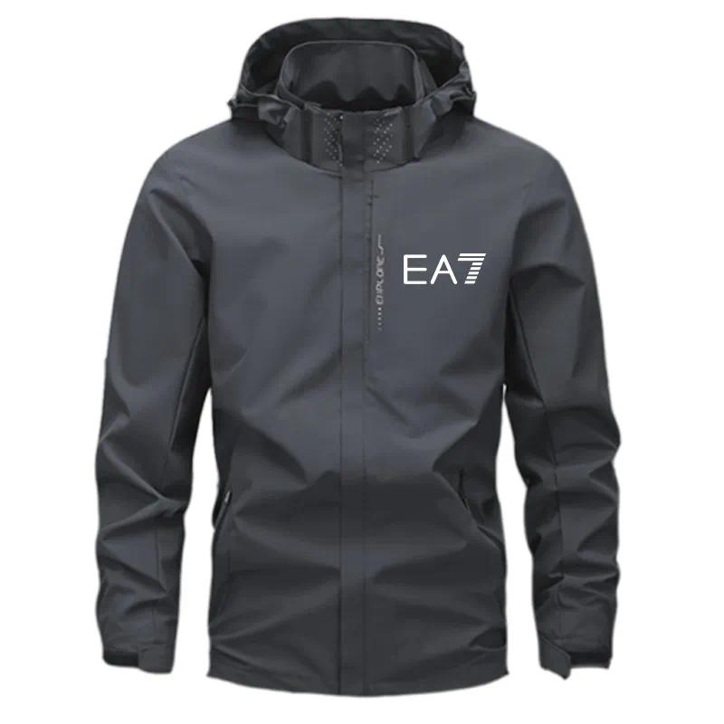 Designer Coats plus size coat Spring and Autumn Mens Jacket Stand Collar Hooded Print Solid Mens Casual Windproof Outdoor Jacket Coat z98