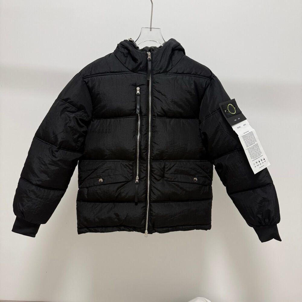 Stones Jacket Luxury Men Puffer Jacket Designer Doudoune Embroidery Badge Hooded Windbreaker Casual Men' Down Jacket Company Streetwear Zipper
