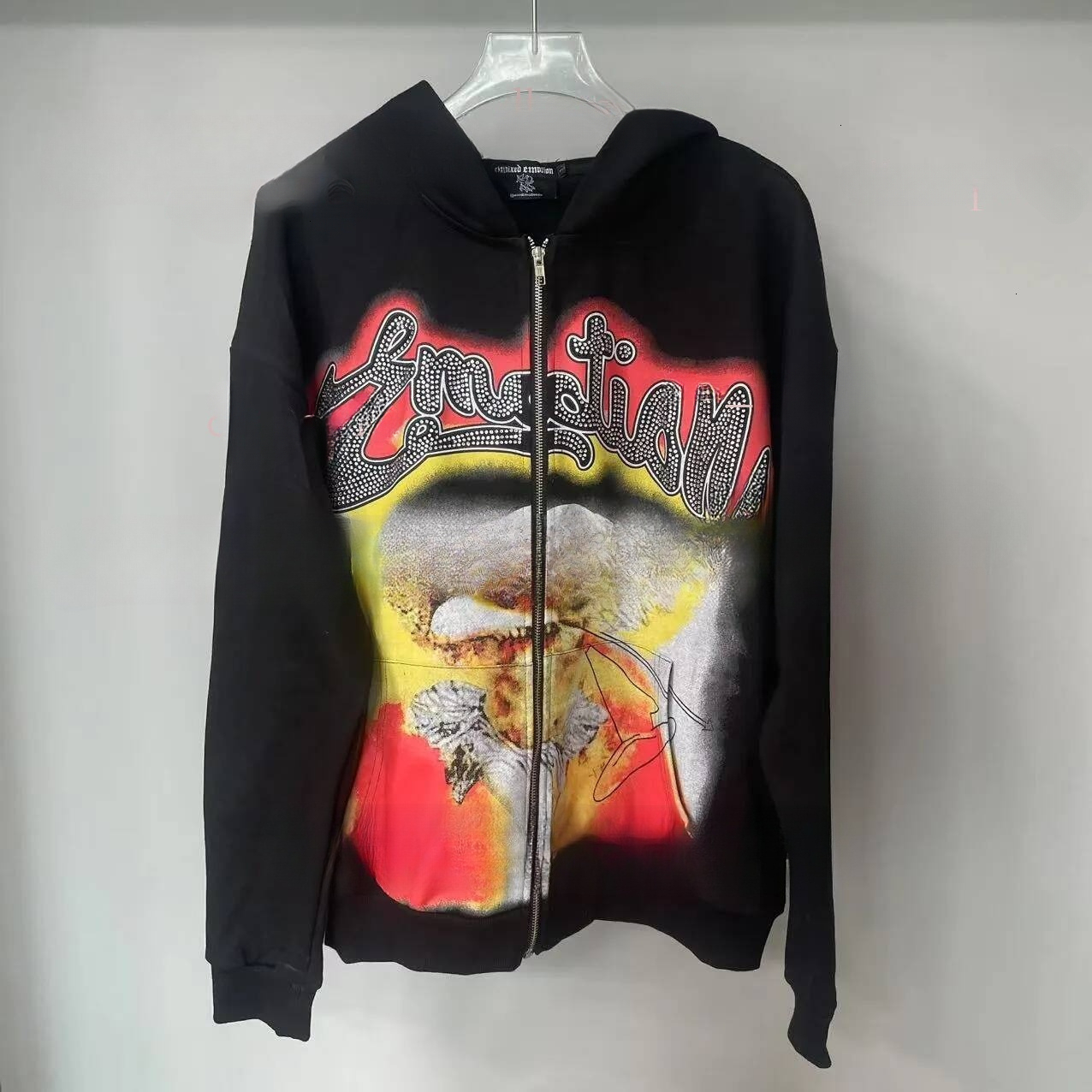 mix emotion long sleeve Mirror quality Men's Hoodies Skulls Print Shirt Summer Breathe hoodies Men Women Casual T-shirt Tops cv