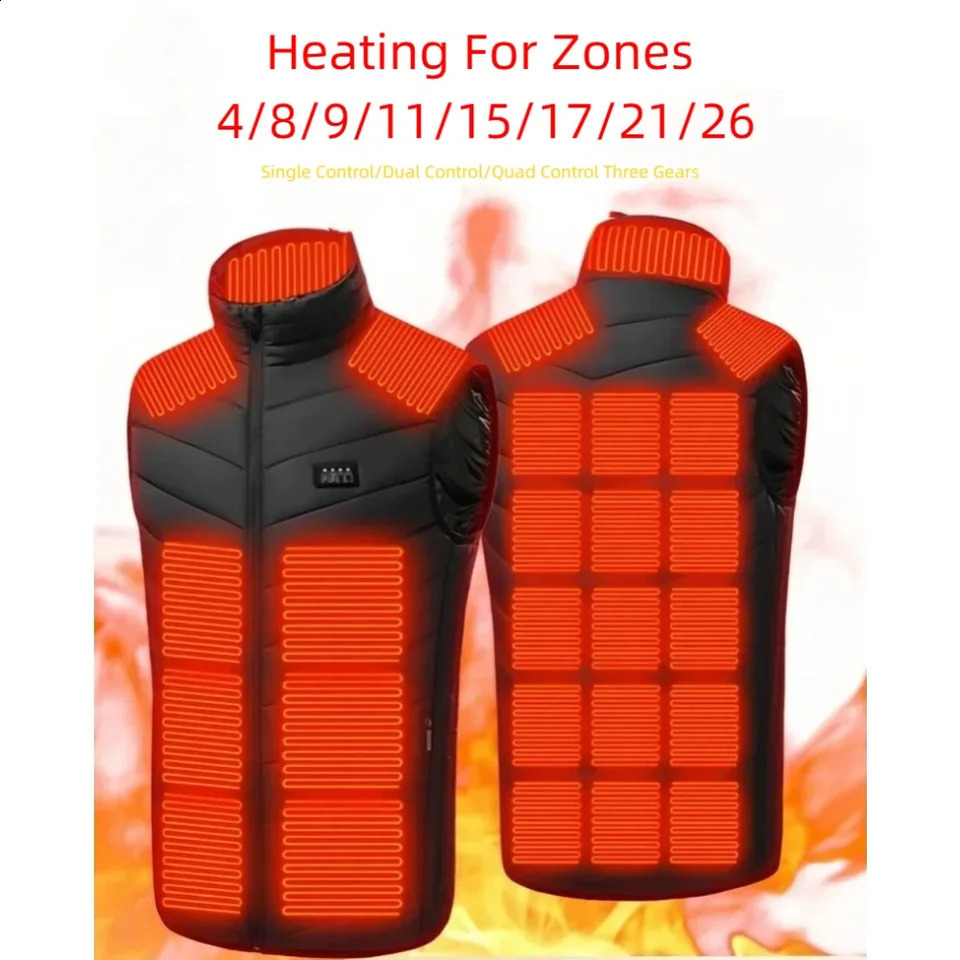 Heated Vest USB Rechargeable for Men Women Intelligent Heating Vest with Constant Warmth Washable Winter Thermal Vest Gift S-8XL 260916