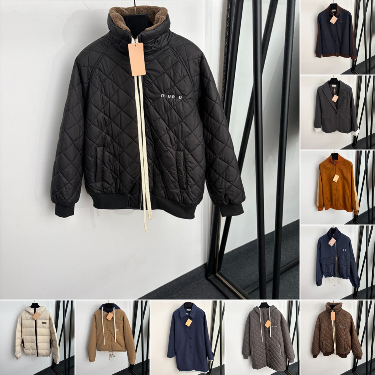 Winter Warm Down Cat Classic Letter Jacquard Jackets Trendy Zipper Designer Outerwear Long Sleeve Blazer Coat Clothing