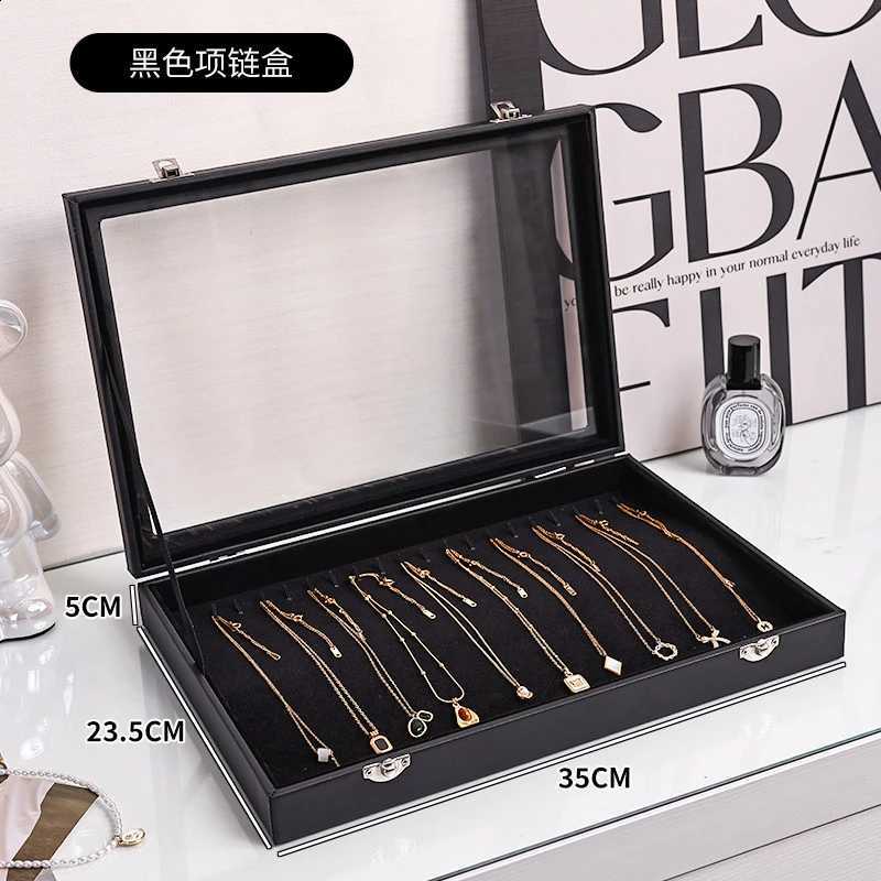 Organizer Large Cacity Jewelry Box with Lid Earring Ring Pendant Necklace Bracelet Storage Display Tray for Accories N260916