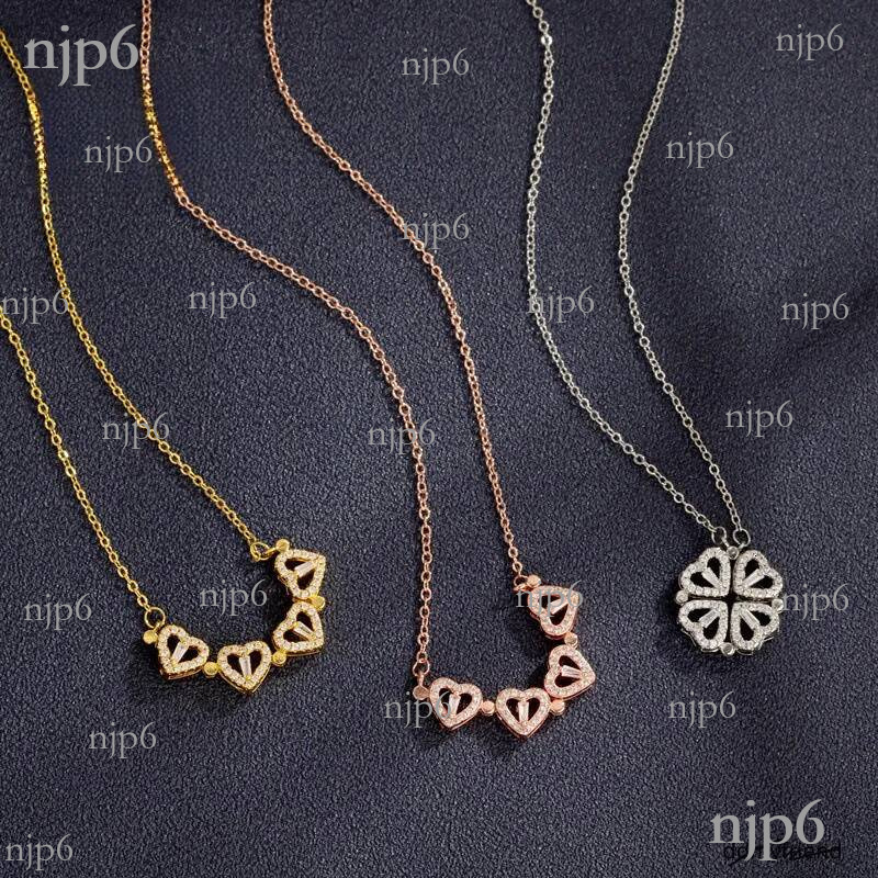 2025 New Designer Heart Necklace, Sexy Lady's Light Casual Beach Lucky Clover Collarbone Chain Outdoor Jewelry Necklace ddmyfriend