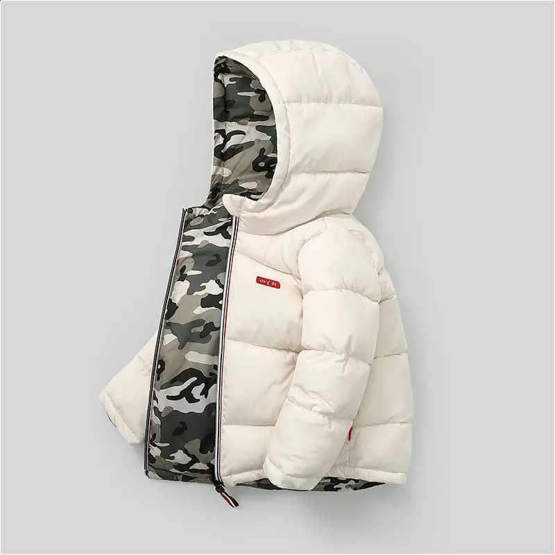 Jacket Warm Winter Coat Boys Toddler Girl Zipper Jacket Outerwear New Baby Girls Hooded Cotton Jackets Waterproof Kids Coats J260917