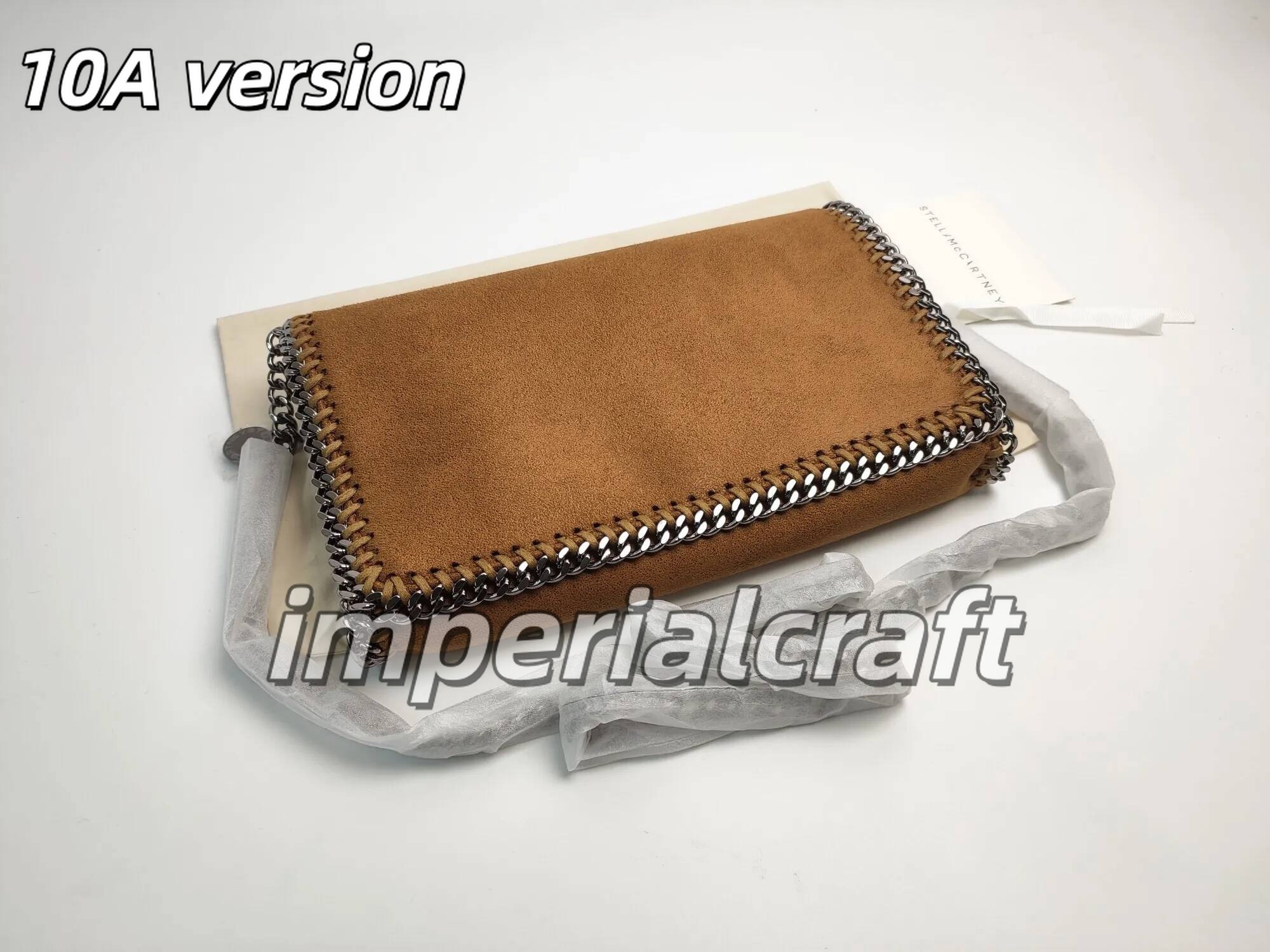 2026 10A stella Shoulder Bags Queen Tote Genuine Leather Chain Designer stella mccartesey Bag Metal Texture Mini Handbag Purse Crossbody Shoulder Ba