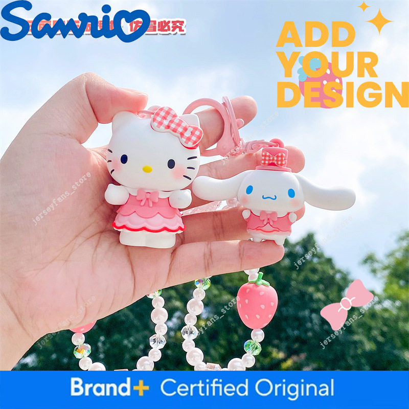 Authentic Sanrio Hellokitty Hello Kitty Kuromi Car Keychain Chain Cute Doll School Bag Pendant 79