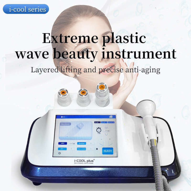 2 In 1 Ultrasonic Gun + Ice Hammer Facial Beauty Treatment For Wrinkles Fine Lines Removal Skin Rejuvenation Face Lifting Smas Vmax Ultrasound Beaut