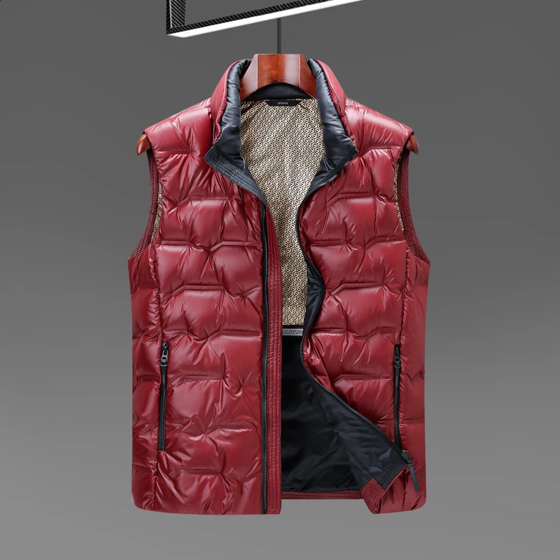 High-quality Three-proof Black Gold 2025 Winter Down Vest 90 White Duck Down Graphene Black Technology 260916